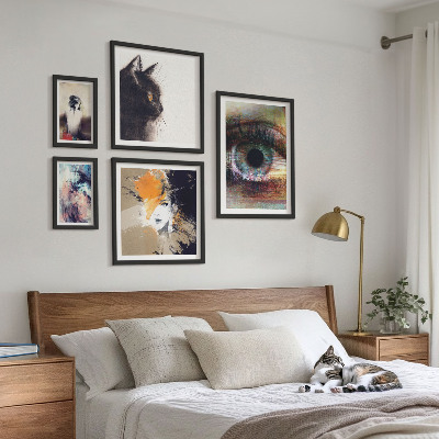 Modernes wandbilder-set Abstraktion von Porträts in der modernen Kunst