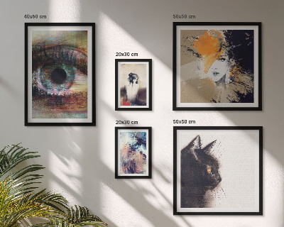 Modernes wandbilder-set Abstraktion von Porträts in der modernen Kunst