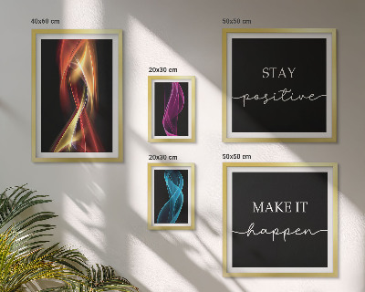 Modernes wandbilder-set Zitate, Lichtmuster, Inspirationen
