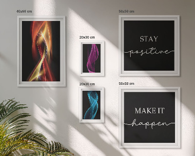 Modernes wandbilder-set Zitate, Lichtmuster, Inspirationen