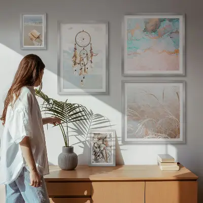 Bildergalerie-Set für die Wand Boho-Träume mit Strand- und Naturmotiven