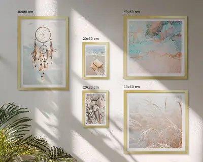 Bildergalerie-Set für die Wand Boho-Träume mit Strand- und Naturmotiven