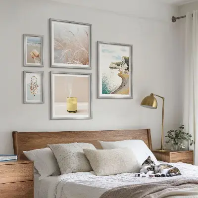 Bildergalerie-Set für die Wand mit entspannenden Buchmotiven