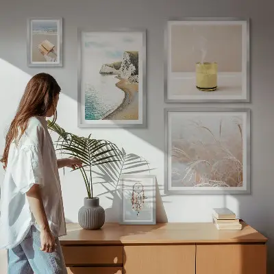 Bildergalerie-Set für die Wand mit entspannenden Buchmotiven