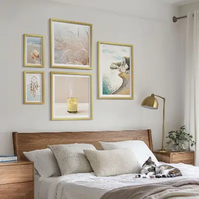 Bildergalerie-Set für die Wand mit entspannenden Buchmotiven