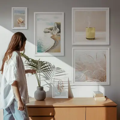 Bildergalerie-Set für die Wand mit entspannenden Buchmotiven
