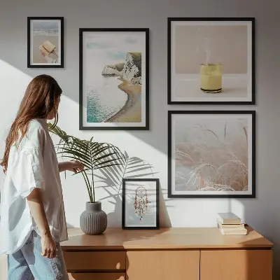 Bildergalerie-Set für die Wand mit entspannenden Buchmotiven