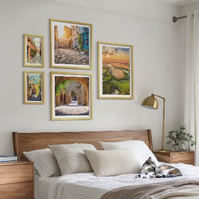 Modernes wandbilder-set Charmante, malerische Straßen