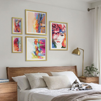 Bildergalerie-set für die wand Farbenfrohe abstrakte Porträts