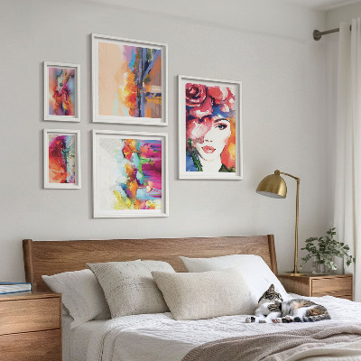 Bildergalerie-set für die wand Farbenfrohe abstrakte Porträts