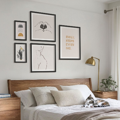 Bildergalerie-set für die wand Motivation, positives Denken, Minimalismus