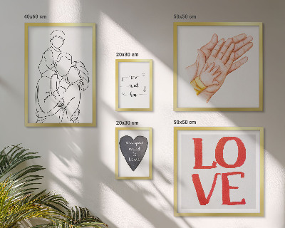 Bildergalerie-set für die wand Familie, Liebe, Wärme, Glück