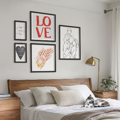 Bildergalerie-set für die wand Familie, Liebe, Wärme, Glück