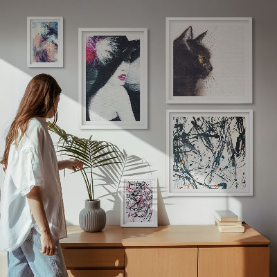 Bildergalerie-set für die wand Stilvolle abstrakte Porträts