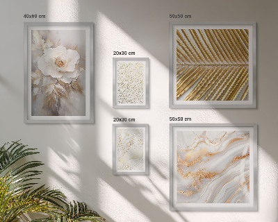 Modernes wandbilder-set Stilvolle Blumenmotive