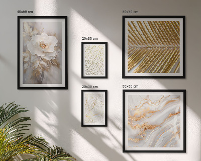Modernes wandbilder-set Stilvolle Blumenmotive