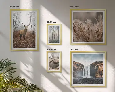 Bildergalerie-Set für die Wand mit Wildtierlandschaften