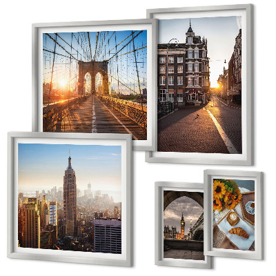 Bildergalerie-set für die wand Charmante Stadtarchitektur