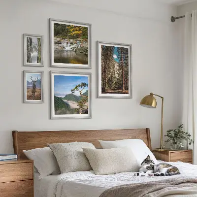 Bilderset fürs Sofa mit Berglandschaften und unberührter Natur
