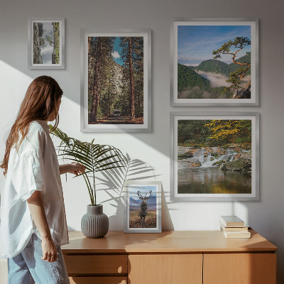Bilderset fürs sofa Berglandschaften und unberührte Natur