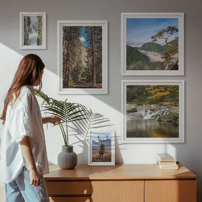 Bilderset fürs sofa Berglandschaften und unberührte Natur