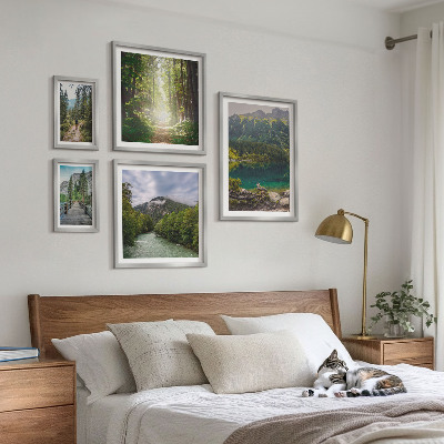 Bildergalerie-set für die wand Berglandschaften und Waldwege