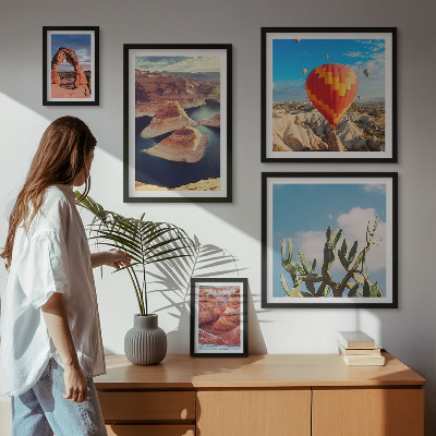 Modernes wandbilder-set Berglandschaften und Gewässer
