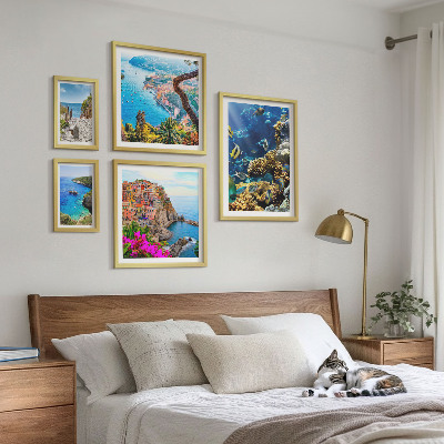 Bilderset fürs sofa Küstenlandschaften, Fische, Strände