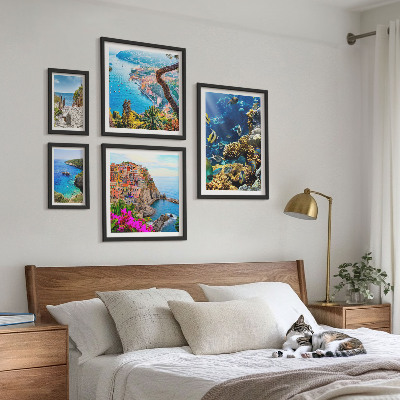 Bilderset fürs sofa Küstenlandschaften, Fische, Strände