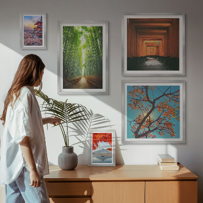 Bildergalerie-set für die wand Japanische Bambuslandschaften