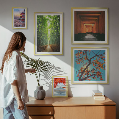 Bildergalerie-set für die wand Japanische Bambuslandschaften