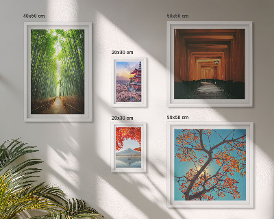 Bildergalerie-set für die wand Japanische Bambuslandschaften
