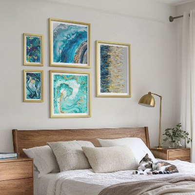 Bildergalerie-set für die wand Abstrakte blaue Kompositionen