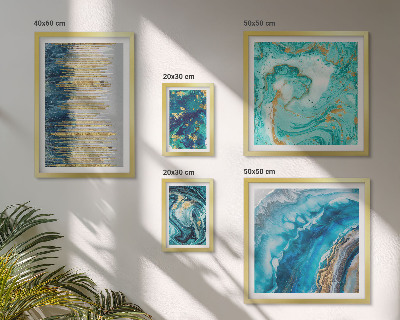 Bildergalerie-set für die wand Abstrakte blaue Kompositionen
