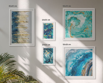 Bildergalerie-set für die wand Abstrakte blaue Kompositionen