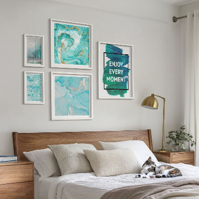 Bildergalerie-set für die wand Abstrakte Kompositionen mit Inschriften
