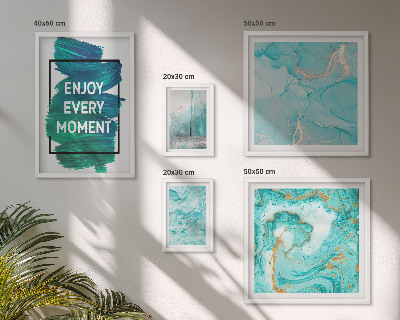 Bildergalerie-set für die wand Abstrakte Kompositionen mit Inschriften
