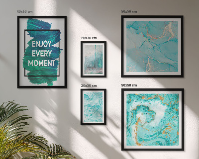 Bildergalerie-set für die wand Abstrakte Kompositionen mit Inschriften