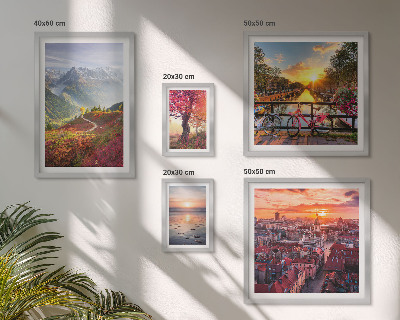 Bildergalerie-set für die wand Berglandschaft mit Blick auf die städtische Natur