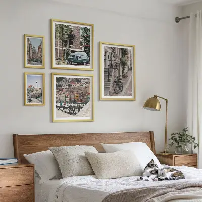 Bildergalerie-Set für die Wand Motiv Charmante Fahrradstraßen