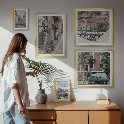 Bildergalerie-set für die wand Charmante Fahrradstraßen