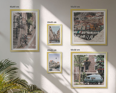 Bildergalerie-set für die wand Charmante Fahrradstraßen