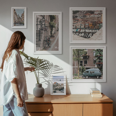 Bildergalerie-set für die wand Charmante Fahrradstraßen