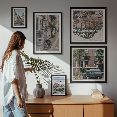 Bildergalerie-set für die wand Charmante Fahrradstraßen