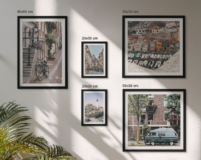 Bildergalerie-set für die wand Charmante Fahrradstraßen