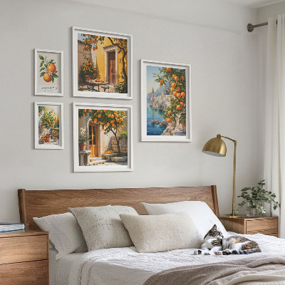 Modernes wandbilder-set Atmosphärische Fruchtansichten