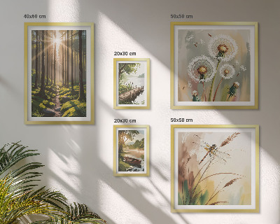 Bildergalerie-set für die wand Waldlandschaften, Natur, Ruhe