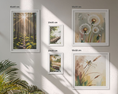 Bildergalerie-set für die wand Waldlandschaften, Natur, Ruhe