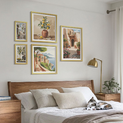 Bildergalerie-set für die wand Straßenblumen im mediterranen Stil