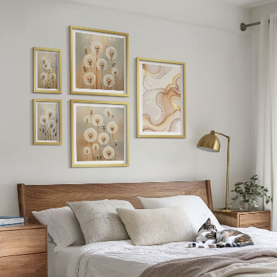 Bilderset fürs sofa Florale Motive von zarter Natur